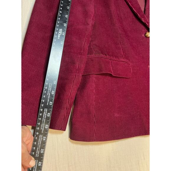 Vintage Womans Epitome‎ Corduroy Blazer Jacket Burgundy  100% Cotton - Picture 10 of 10